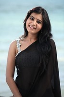 Samantha Black Saree Photos